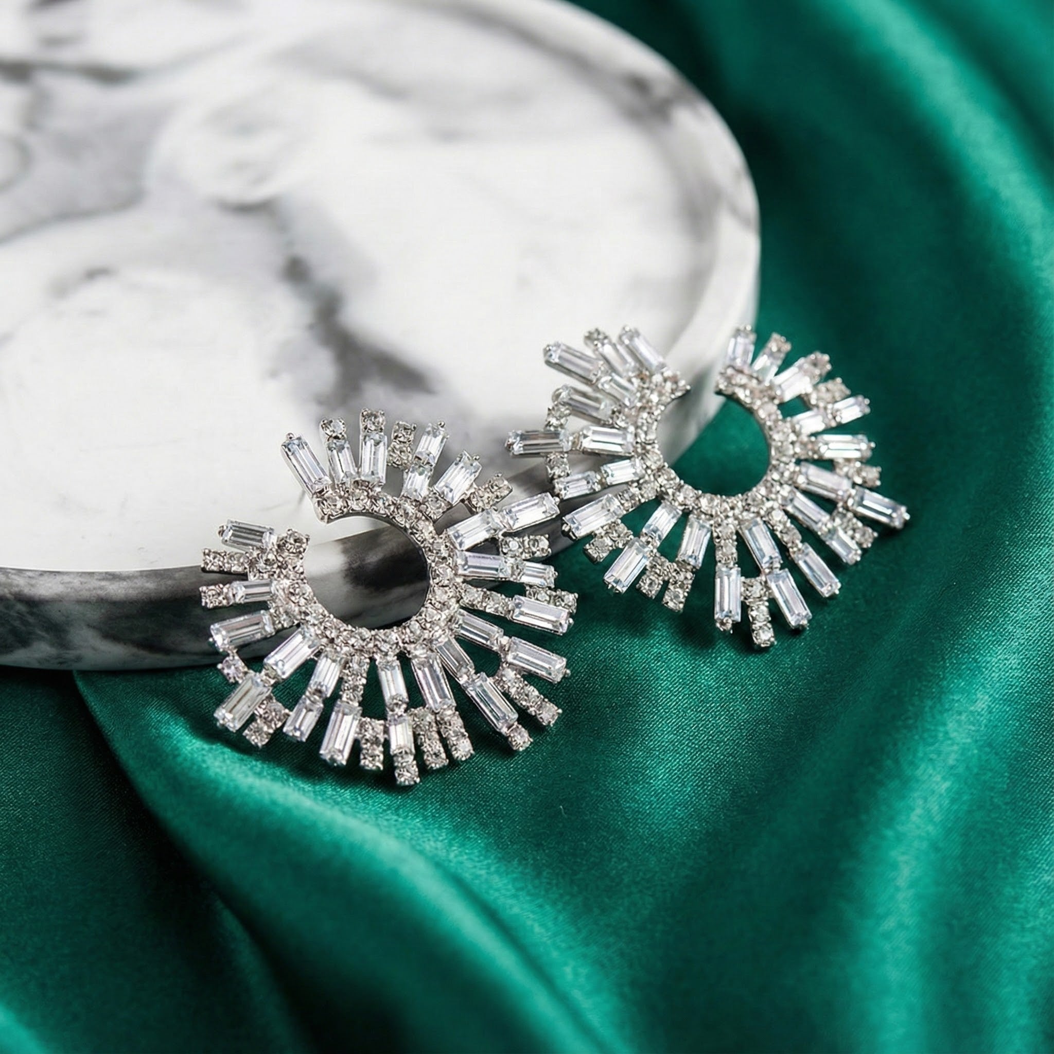 Crystal Sunburst Studs